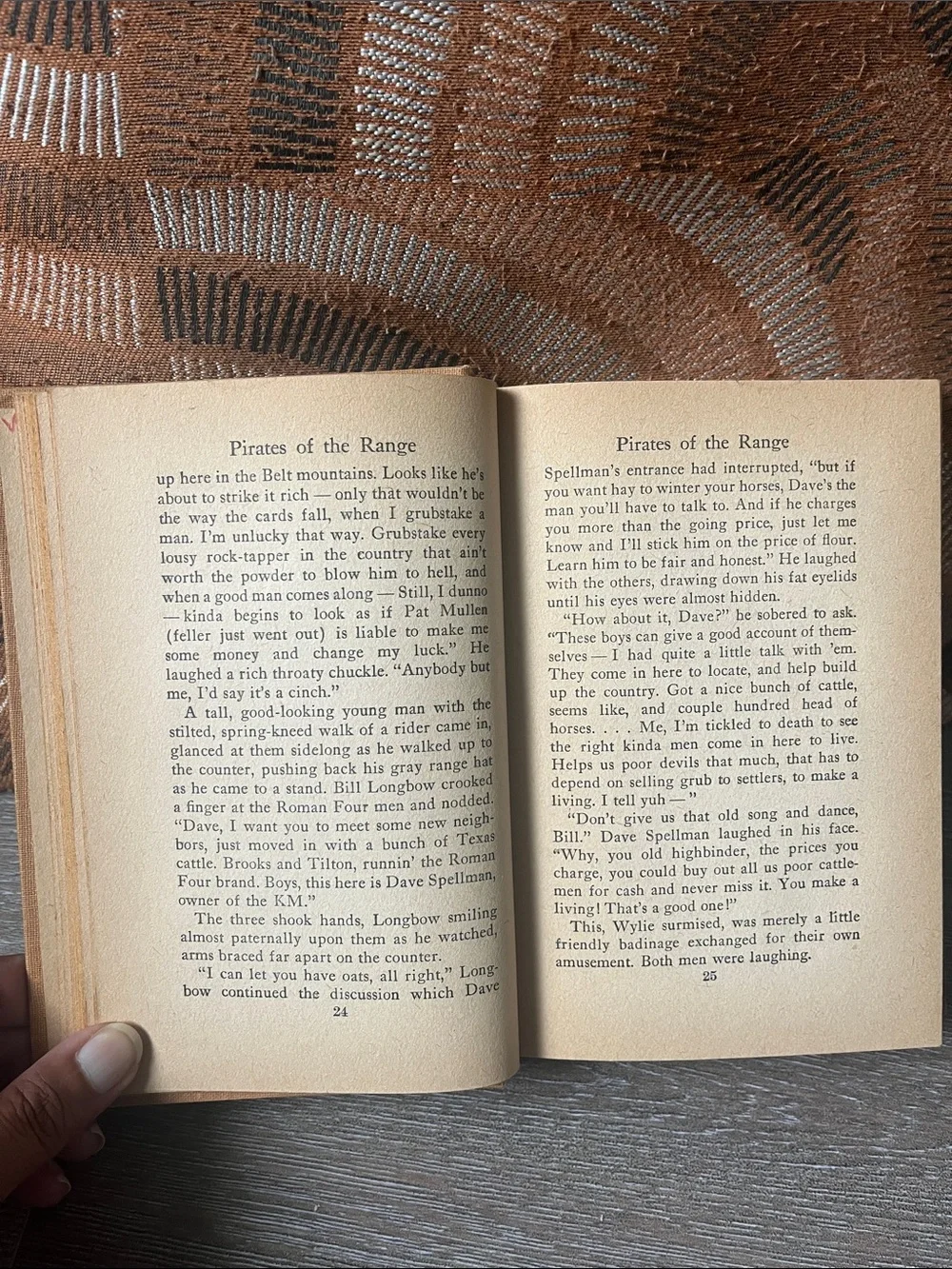 Pirates of the Range by B.M. Bower - Tan Clothbound Hardcover 1937